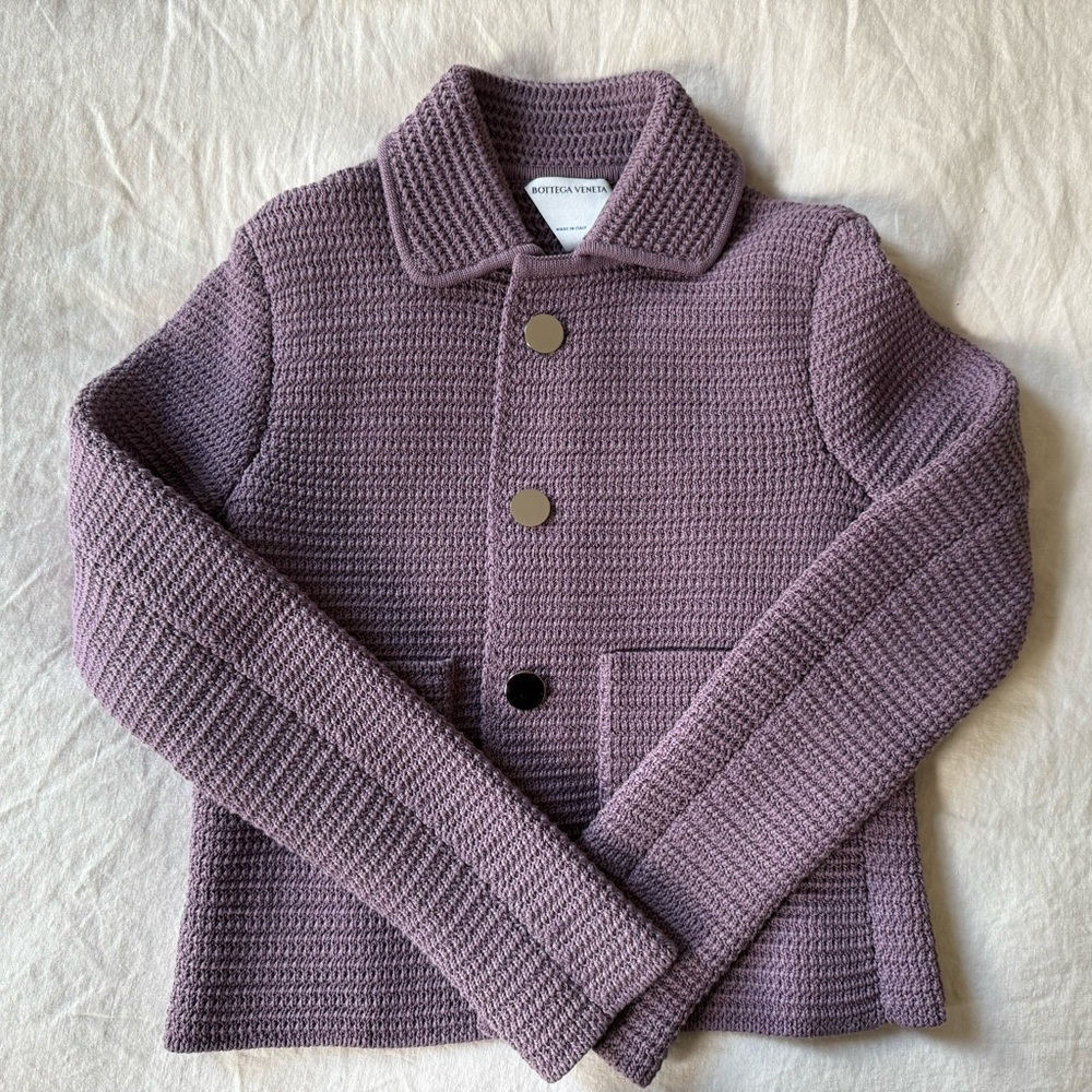 Bottega Veneta Purple Knit Jacket
